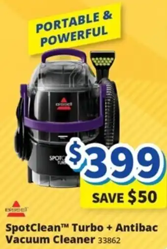 Bi-Rite Bissell SpotClean™ Turbo + Antiba Vacuum Cleaner offer