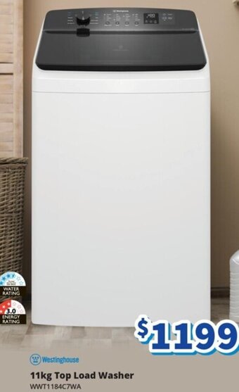 Bi-Rite Westinghouse 11kg Top Load Washer offer