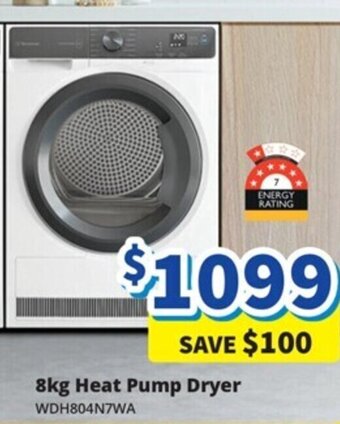Bi-Rite Westinghouse 8kg Heat Pump Dryer offer