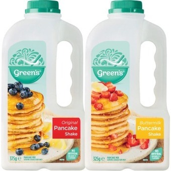 Coles Green's pancake shake 300g-375g offer