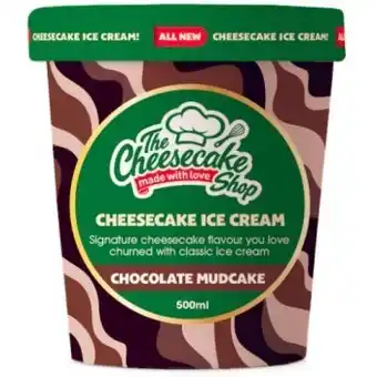 Coles Cheesecake shop ice cream 500ml offer