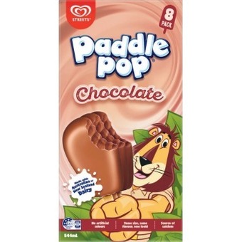 Coles Streets paddle pop 8 pack 544ml offer