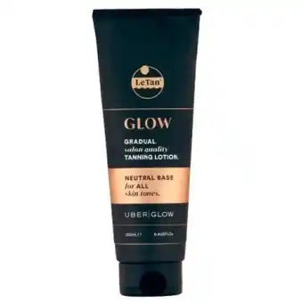 Coles Le tan uber glow gradual tanning lotion 250ml offer