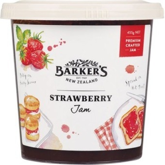 Woolworths Barker’s jam & curds 400-455g offer
