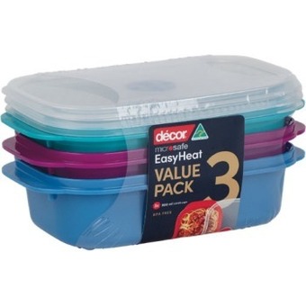 Woolworths Decor microsafe jewel oblong 3 x 900ml offer