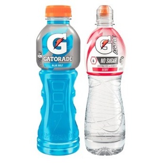 Coles Gatorade sports drink or g-active electrolyte water 600ml offer
