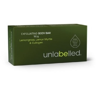 Unlabelled exfoliating body bar 180g