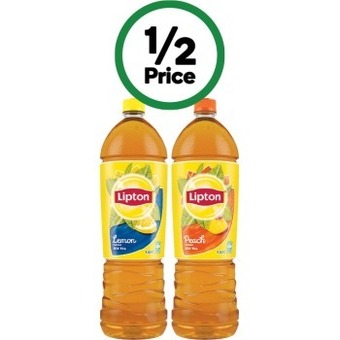 Woolworths Lipton ice tea 1.5 litre offer