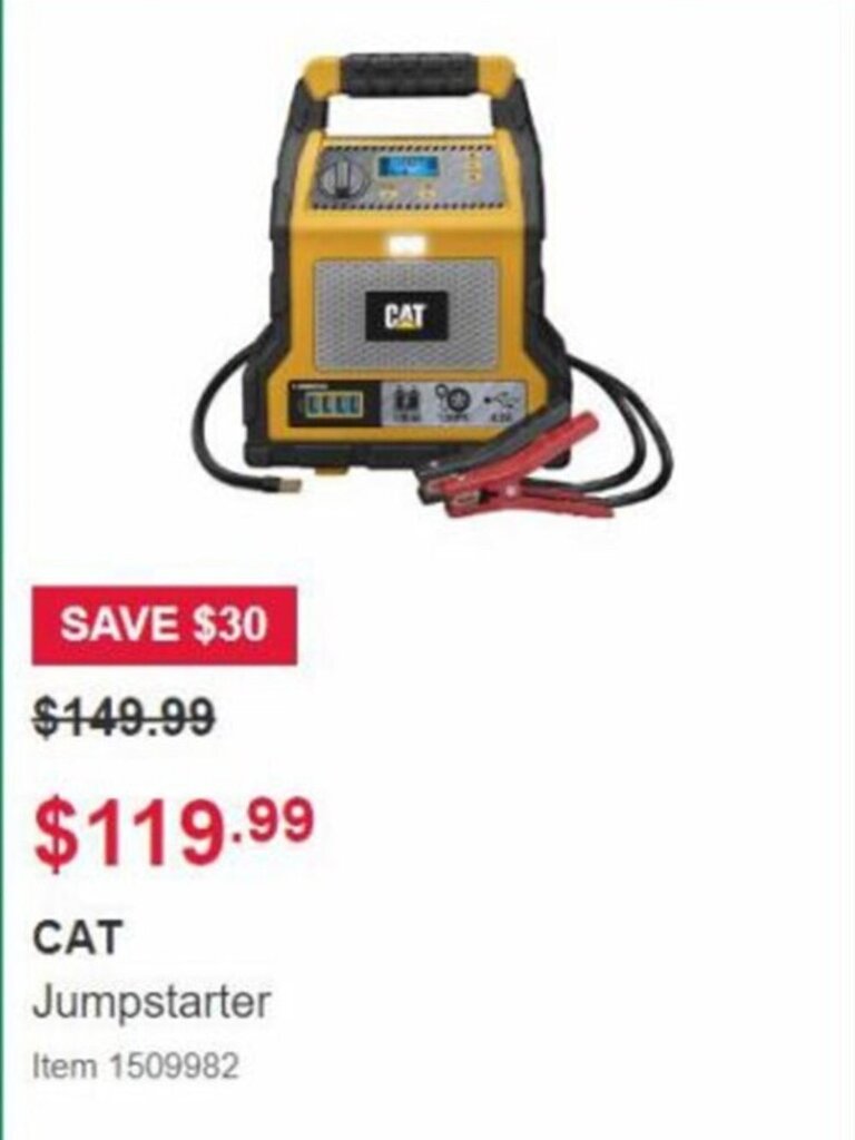 CAT Jumpstarter offer at Costco