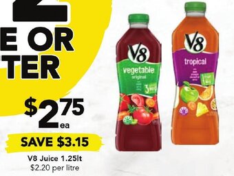 Drakes V8 juice 1.25lt offer