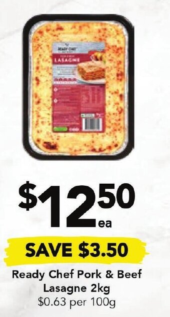Drakes Ready Chef Pork & Beef Lasagne 2kg offer