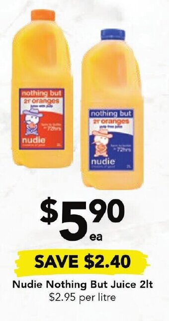 Nudie Nothing But Juice 2lt