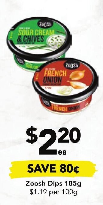 Drakes Zoosh Dips 185g offer