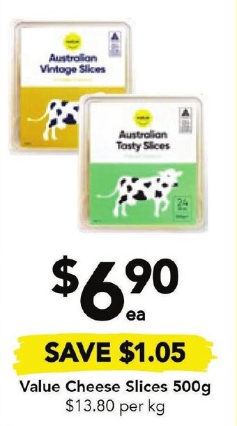 Drakes Value Cheese Slices 500g offer