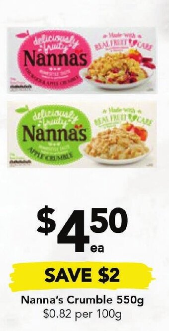Drakes Nanna's Crumble 550g offer