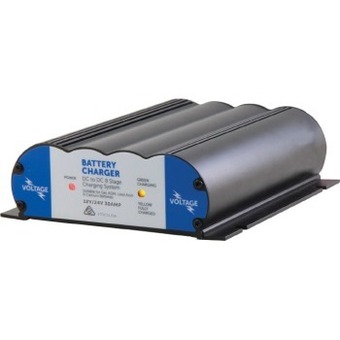 Autobarn Voltage 12v/24v 30amp dc/dc charger with solar connector offer