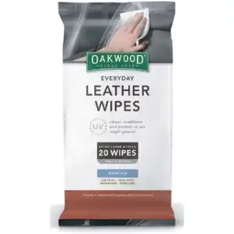 Autobarn Oakwood leather wipes 20 pack offer
