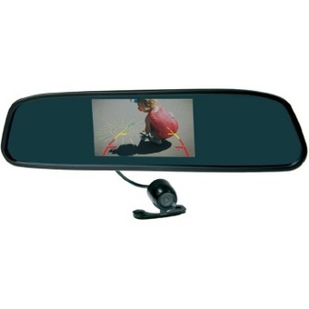 Autobarn Gator 4.3” clip on rearview  mirror with reverse  monitor & camera kit offer