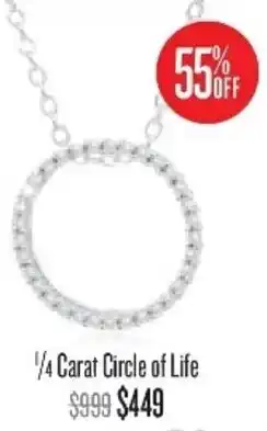Shiels 1/4 Carat Circle of Life offer