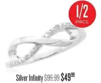 Shiels Silver Infinity Ring offer