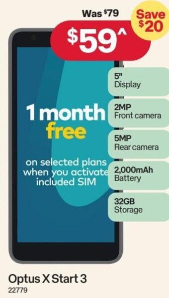 Australia Post Optus X Start 3 offer
