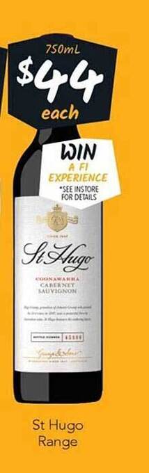 Cellarbrations St hugo range offer