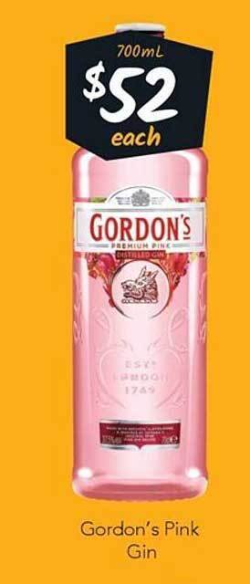 Gordon's pink gin