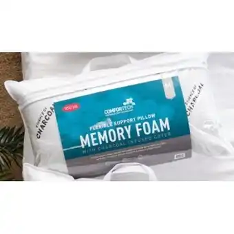Spotlight Tontine crumbed memory foam pillow with charcoal infused cover offer