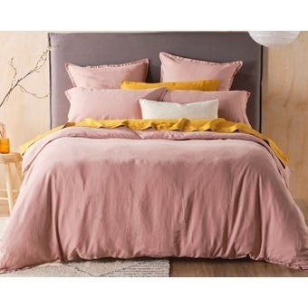 Spotlight Koo french washed linen quilt cover sets offer