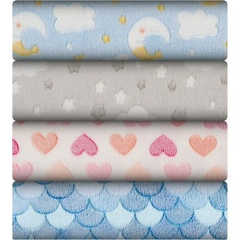 Spotlight Print & plain nursery fleece offer