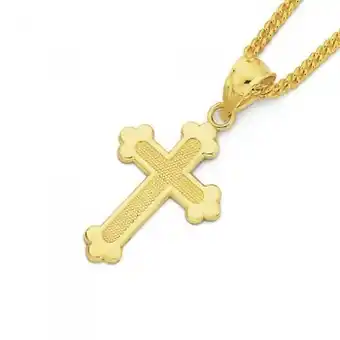 9ct gold 16mm celtic cross pendant