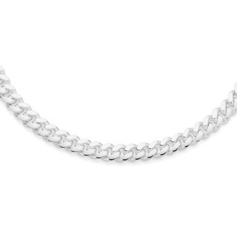 Angus & Coote Sterling silver gents 50cm oval curb chain offer