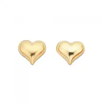 Goldmark 9ct gold heart stud earrings offer