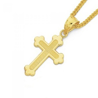 Goldmark 9ct gold children's cross pendant offer