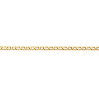 Goldmark 9ct gold 40cm solid curb chain offer