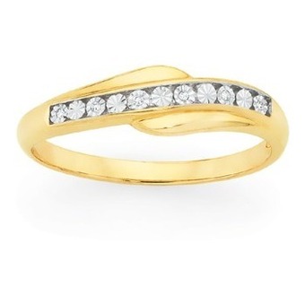 Goldmark 9ct gold diamond dress ring offer