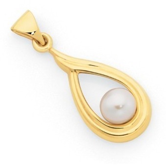 Goldmark 9ct gold cultured freshwater pearl pendant offer