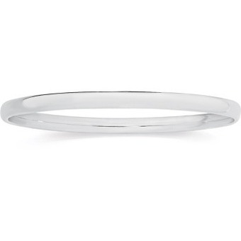 Goldmark Sterling silver 5mm 62mm oval comfort fit bangle offer