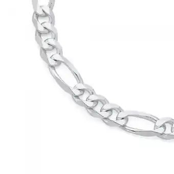 Goldmark Sterling silver 55cm 3+1 figaro gents chain offer