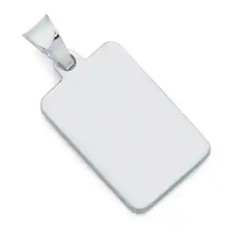 Goldmark Sterling silver small dogtag gents pendant offer