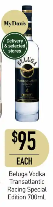 Dan Murphy's Beluga Vodka Transatlantic Racing Special Edition 700mL offer