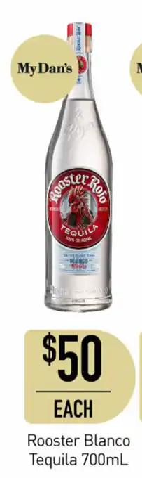 Dan Murphy's Rooster Blanco Tequila 700mL offer