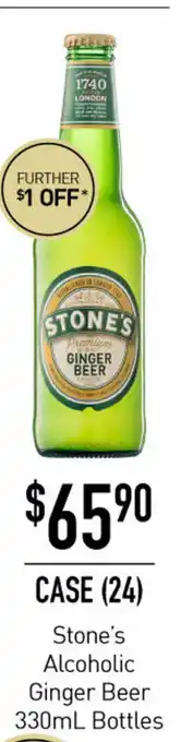 Stone's Alcoholic Ginger Beer 330mL Bottles