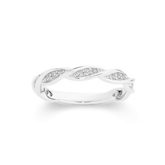 Angus & Coote Sterling silver cubic zirconia twisted ring offer