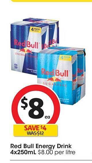 Coles Red bull energy drink offer