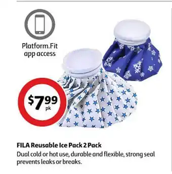 Coles Fila reusable ice pack 2 pack offer