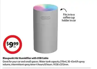Coles Blaupunkt air humidifier with usb cable offer