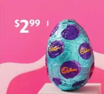 ALDI Cadburry Dairy Milk Hollow Easter Egg 100 g offer