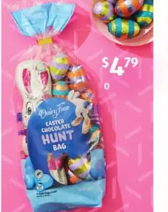 ALDI Dairy Fine Milk Chocolate Easter Hunt Bag 250 g. offer