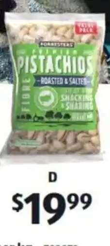 ALDI Roasted & Salted Pistachos 1 kg. offer